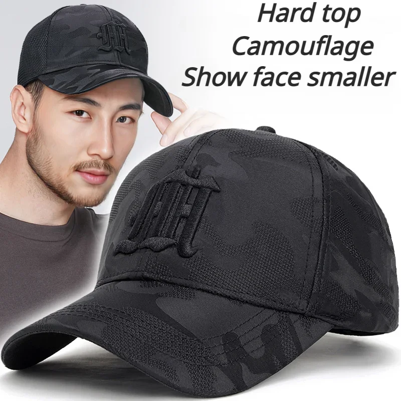 Камуфляжная бейсболка с жестким верхом для мужчин и женщин шляпа от солнца