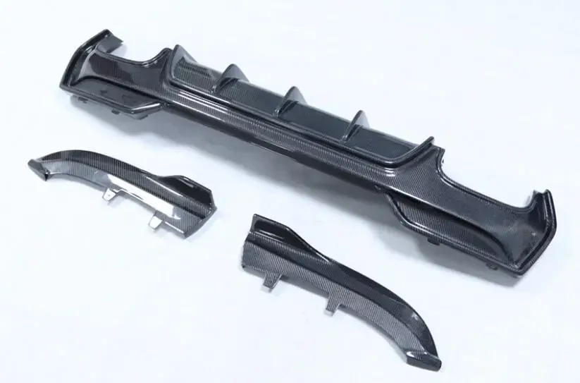 Передний бампер из настоящего углеродного волокна боковая юбка кузова спойлер