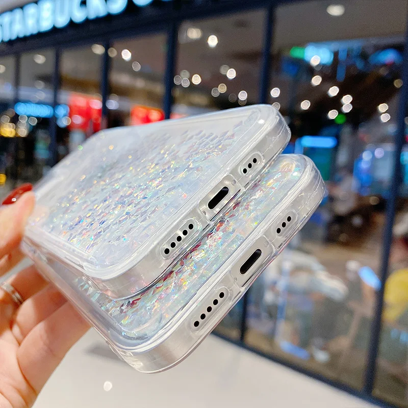 

Блестящий чехол для iphone 12 11 pro max 12mini XS MAX X XR 7 8 6S 6 Plus SE2