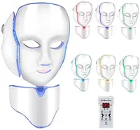 Beauty Instrument 7 Color LED Face Neck Treatment Beauty Machine Skin Tightening Anti Aging Anti-wrinkle for Home and Salon Use