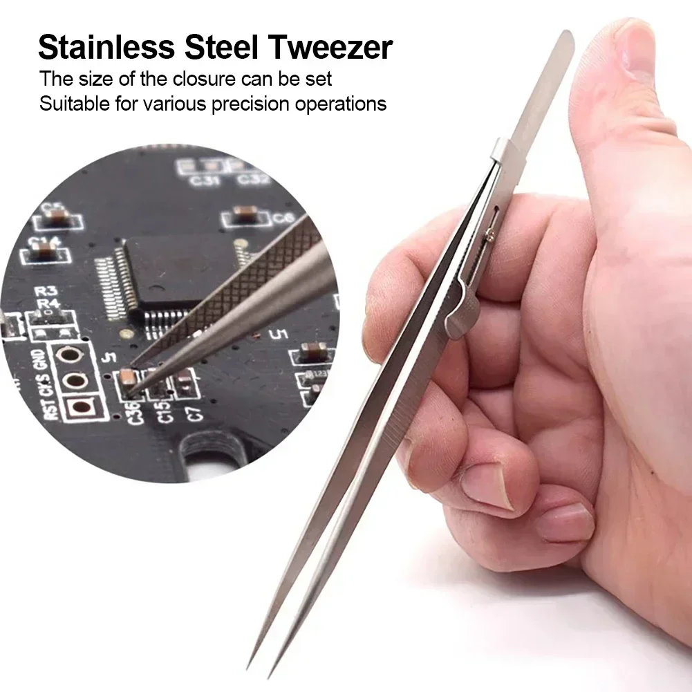 Антистатические пинцеты электронный инструмент регулируемые инструменты для