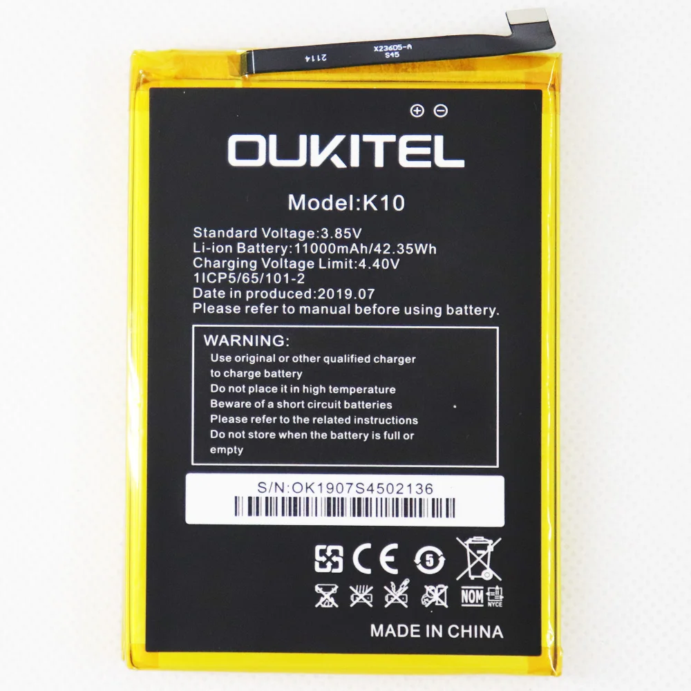 

Оригинальный аккумулятор 11000 мАч для OUKITEL K10