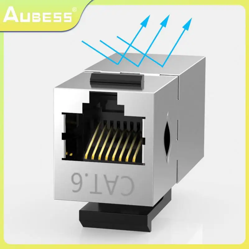 

16*14*33.5cm Jack Coupler Durable And Durable Corrosion Resistance Cat6 Straight-through Keystone Jack Coupler Black Silver