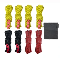 46pcs multiuse tent rope reflective hang lanyard tent rope cord camping hiking survival paracord safety rope cord string