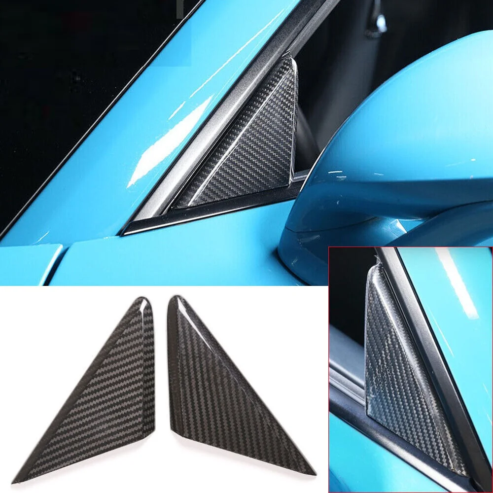 Накладка на переднюю стойку из сухого углеродного волокна для Porsche 911 2012-2018 718