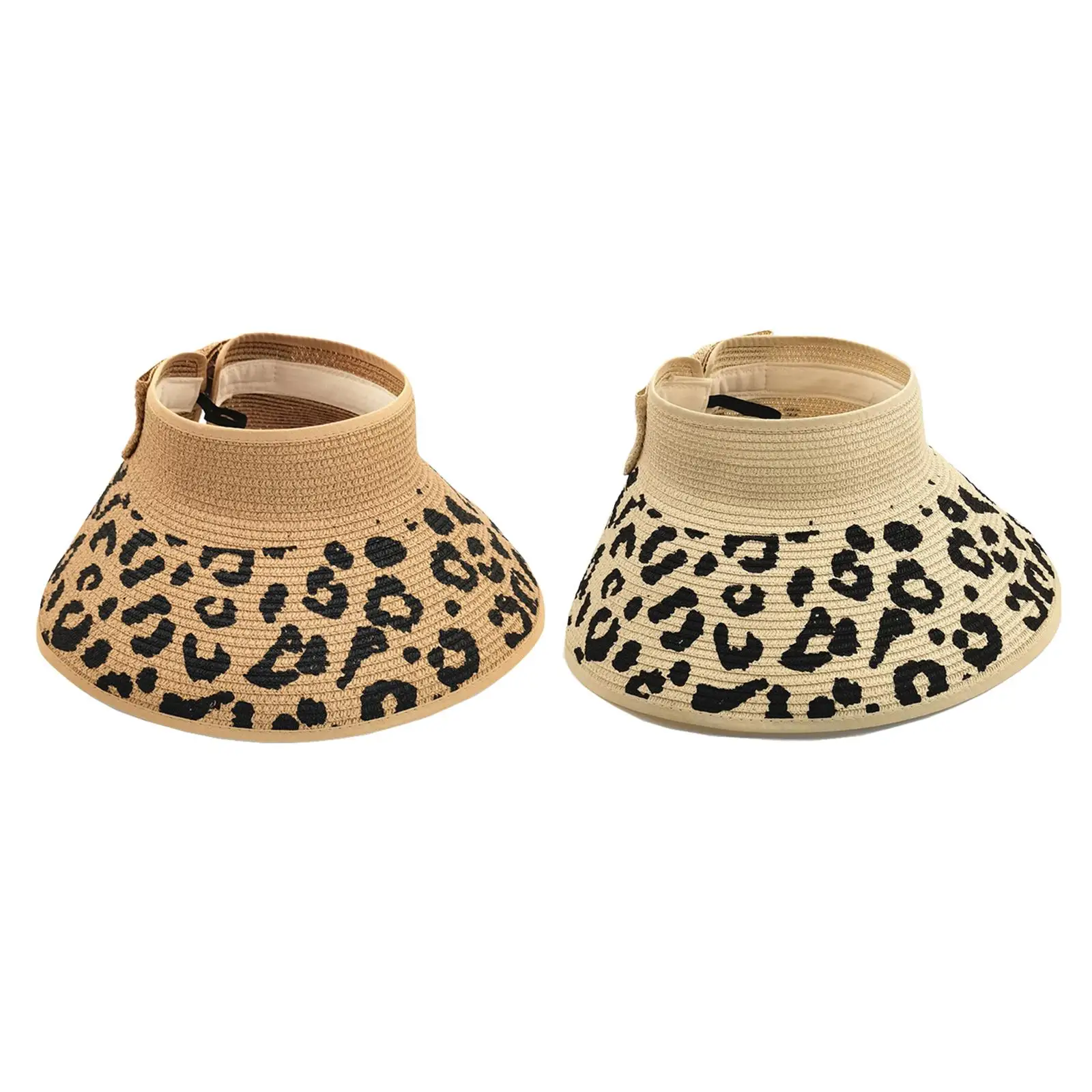 

Casual Women Straw Visor Hat Roll up Ponytail Sun Protection Sunhat Sun Hat for Holiday Girl Daily Vacation Traveling