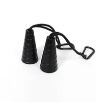 Cone Lat Pull Down Tricep Rope Non-Slip Comfort Grips with Steel Hook Tricep Press Down Bar for Home Gym Fitness Machine