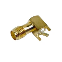 female right angle connector for pcb mount