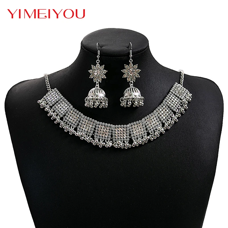 

Silver Color Dubai Jewelry Elegant Women Necklaces Jewelry Sets Chains Necklace Charm Bracelet Bride Wedding Party Accessories