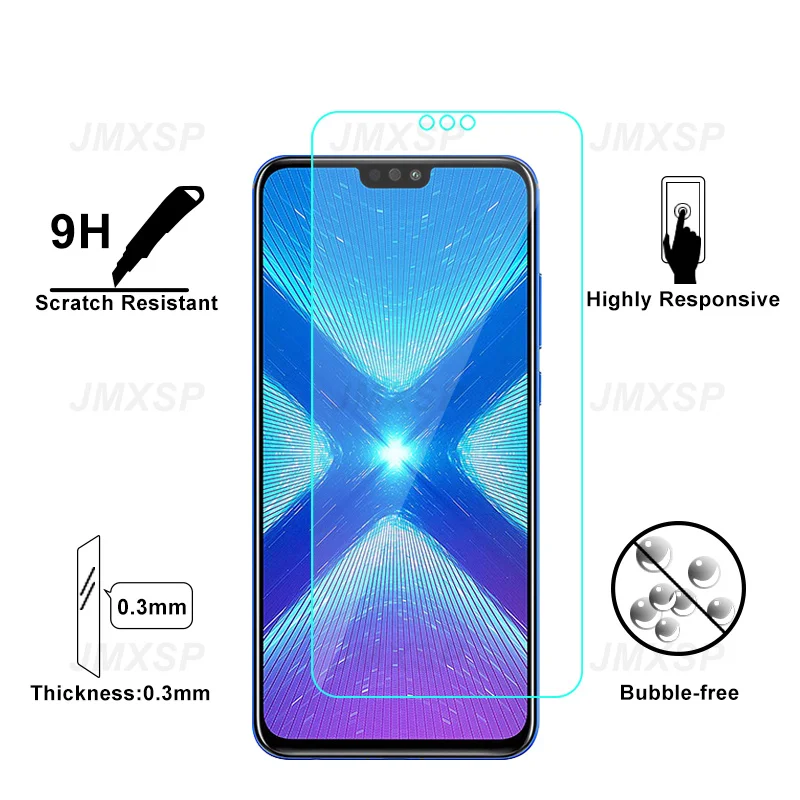 Закаленное стекло 4 в 1 для Huawei Honor 9X Lite 9A 9C 9S Защитное 8X 7X 8A 7A 8S 7S 8C 7C защитная пленка