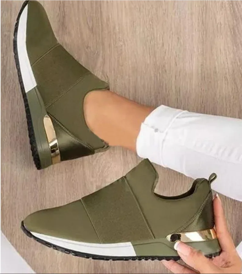 

Vulcanize Shoes Sneakers Women Shoes Ladies Slip-On Solid Color Sneakers for Female Sport Mesh Casual Shoes for Women Large Size