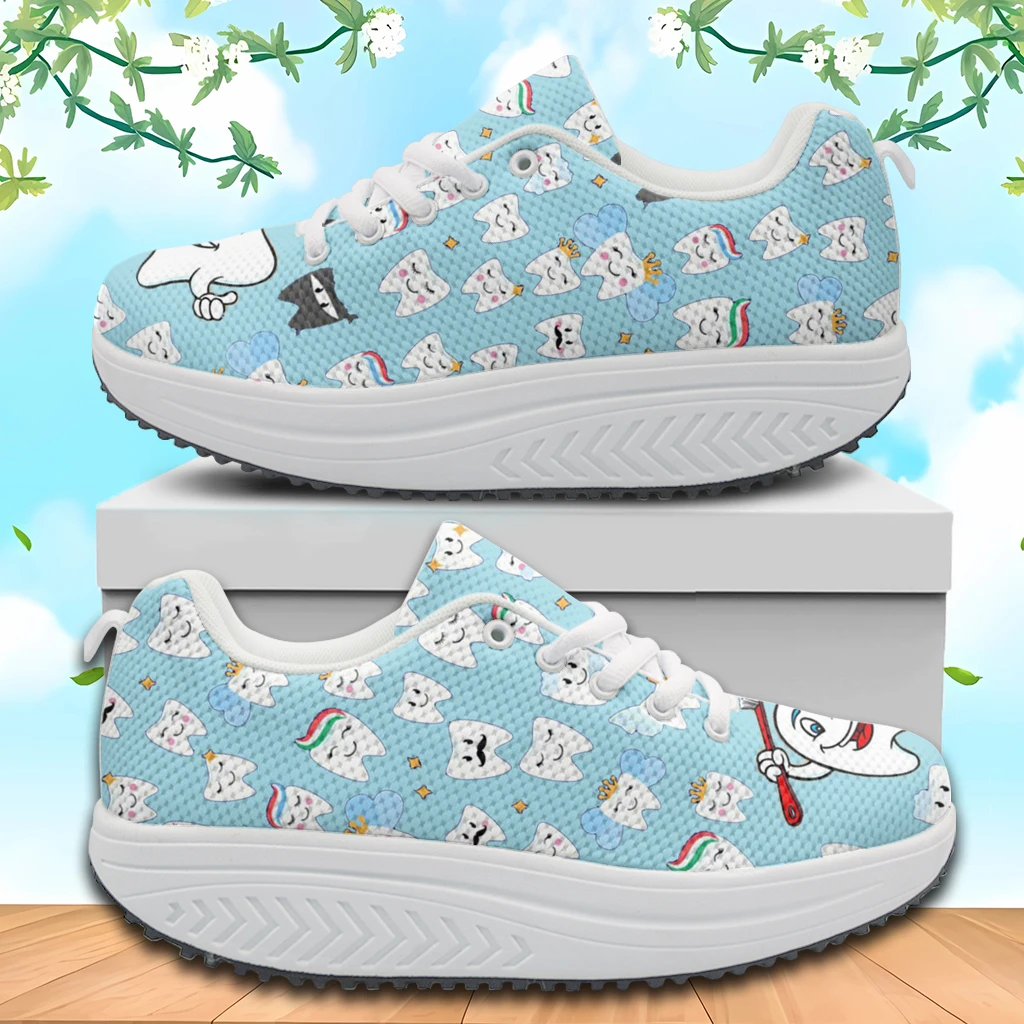 Dentist Air Cushion White Shoes For Women Flats Ladies Autum