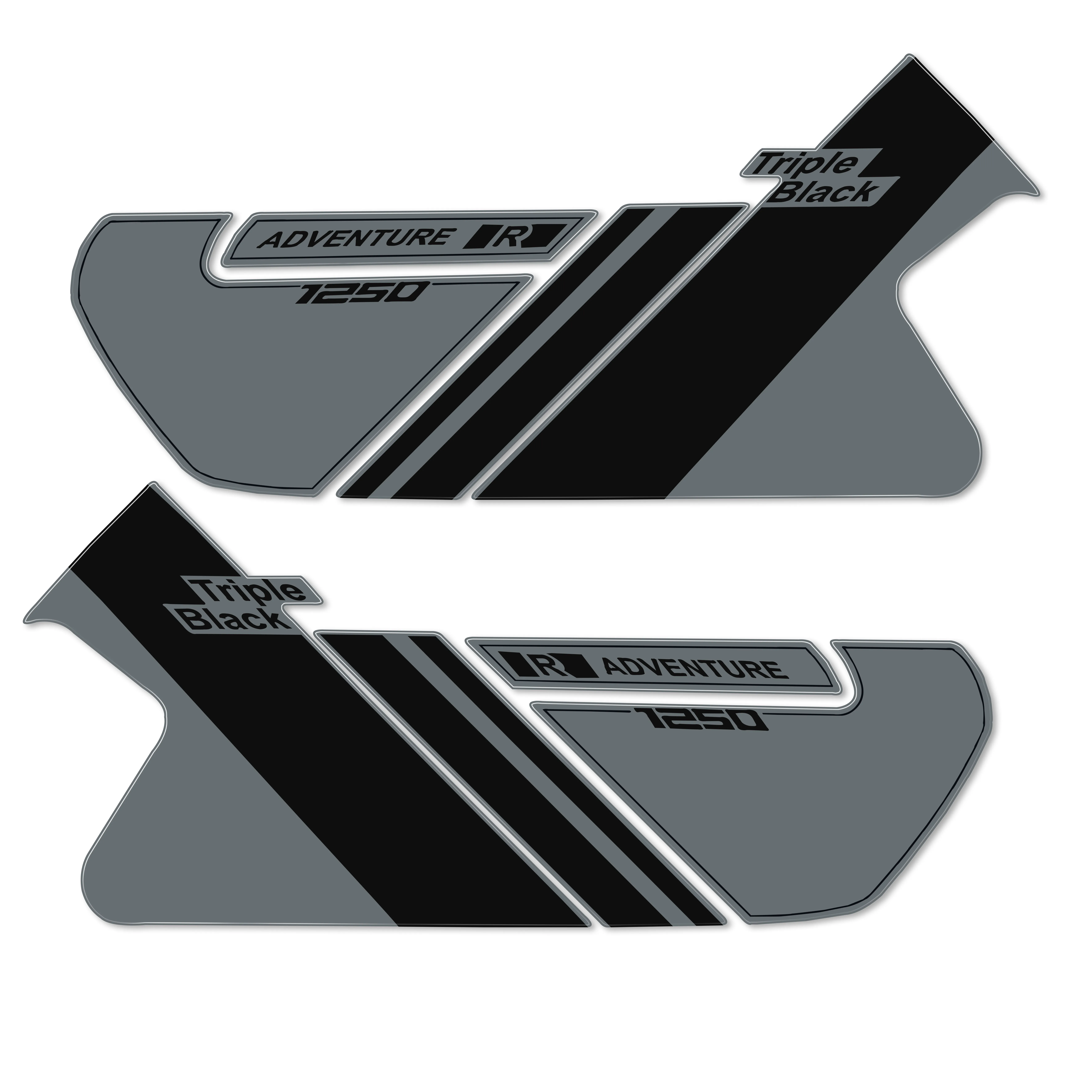 

R1250GS Adv наклейка для BMW R 1250 GS Приключения тройной черный 2023 бак водонепроницаемый устойчивый к царапинам защитный стикер для мотоцикла