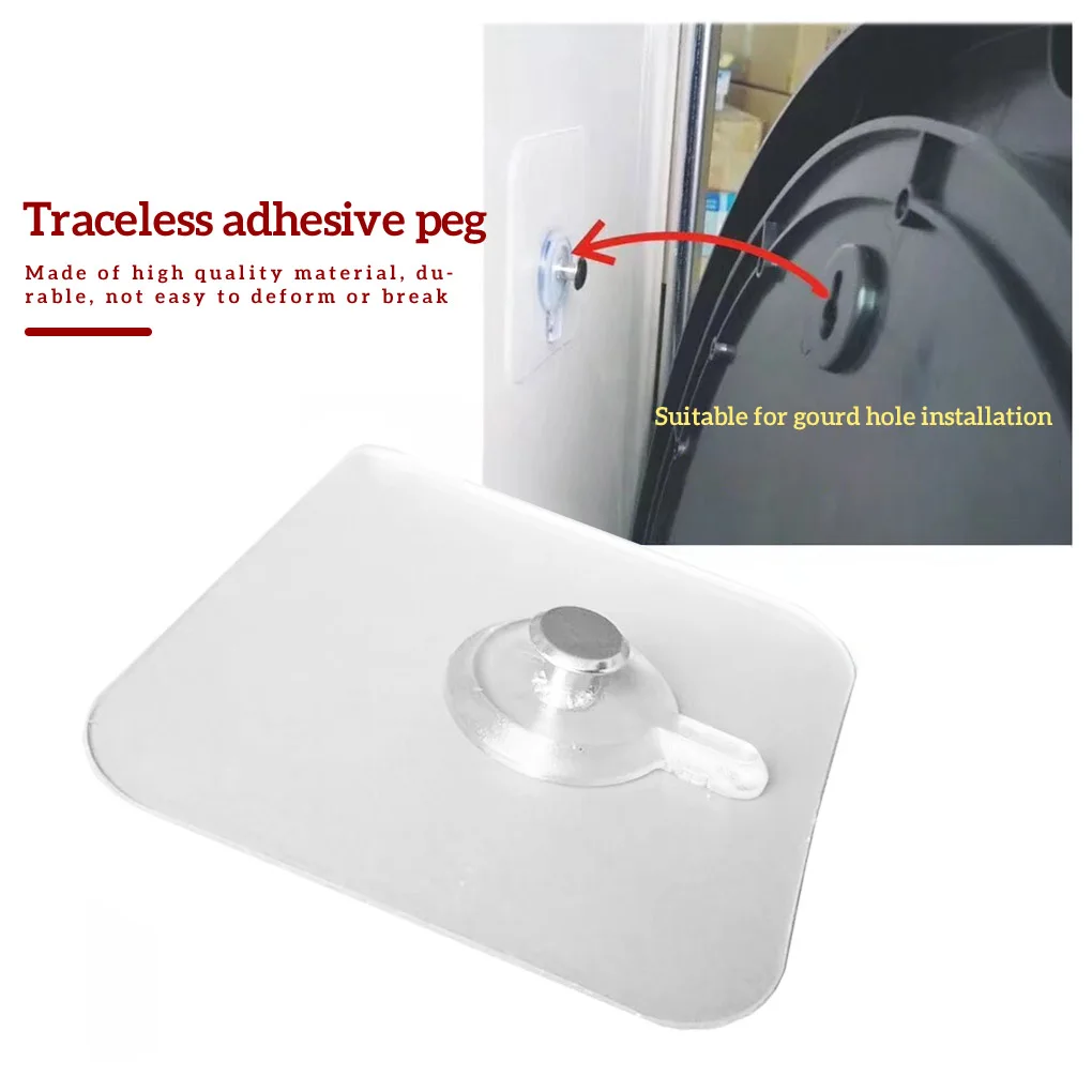 

10pcs Cross Stitch Wall Painting Hole Hook Self Adhesive Hole Nail Non-Trace Photo Frame Hole Hanging Nail