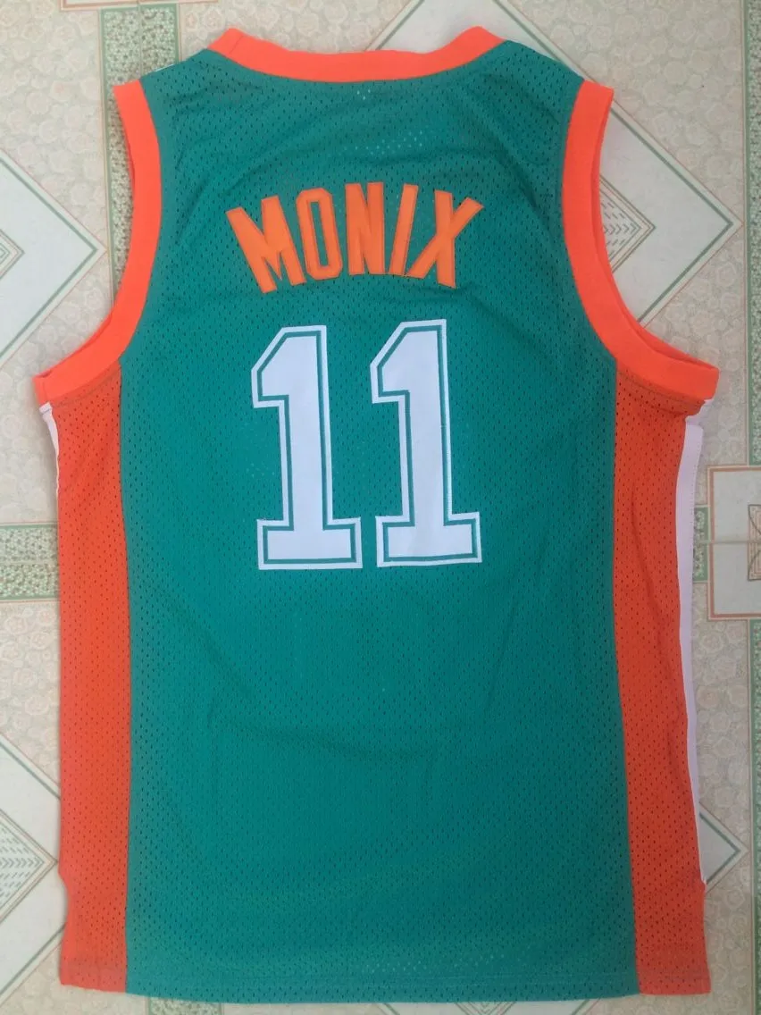 Баскетбольная майка Flint Tropics 7 кофейная черная 11 Ed Monix 33 Джерси Джеки Луны мужская