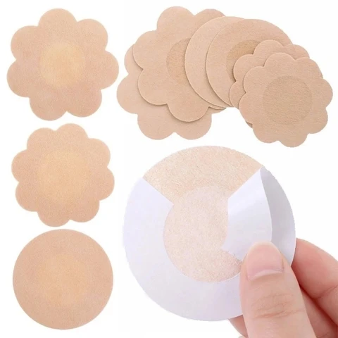 100pcs Women's Invisible Breast Petals Lift Tape on Bra Nipple Stickers Chest Stickers Adhesivo Bra Nipple Covers Accessories