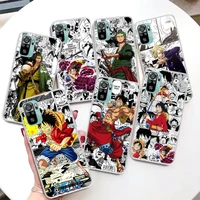 one piece anime luffy zoro coque phone case for xiaomi redmi 10 9 9a 9c 9t 8 8a 7 7a 10a 10c prime 6 6a k20 k30 k40 pro s2 soft