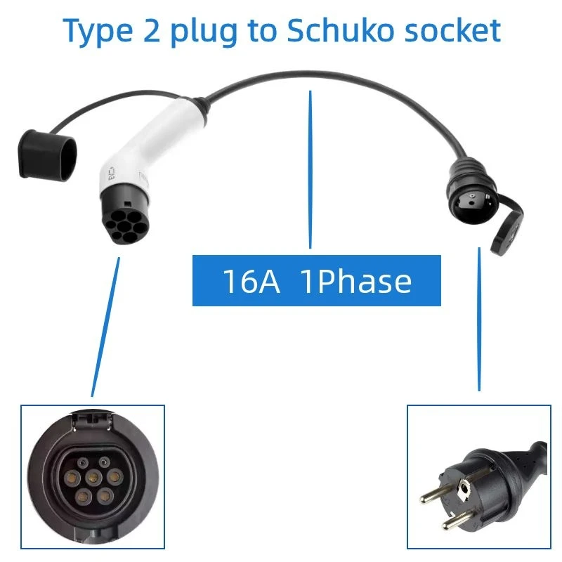 EV Adapter 16A Electric Vehicl	