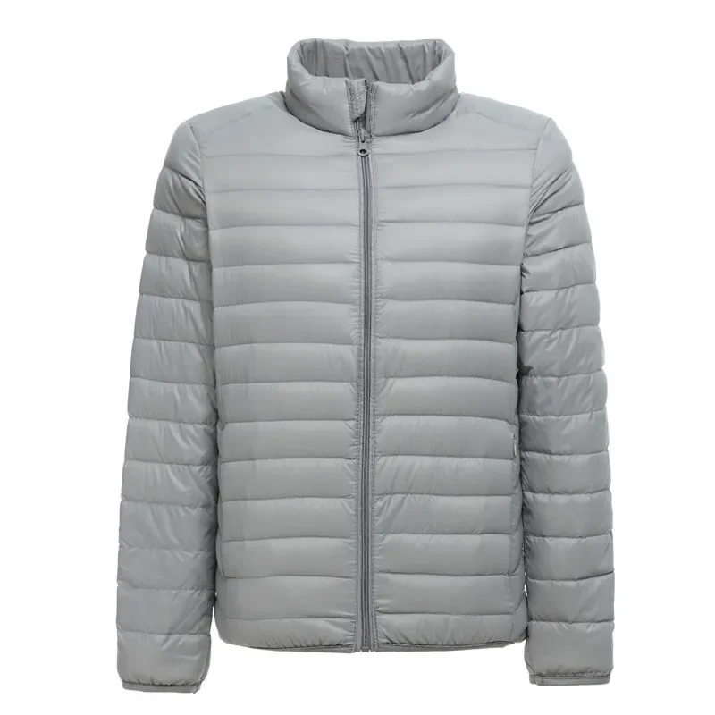 Lightweight Water-Resistant Packable Puffer Jacket 2021 New Arrivals Autumn Winter Male Fashion Stand Collar Down Coats