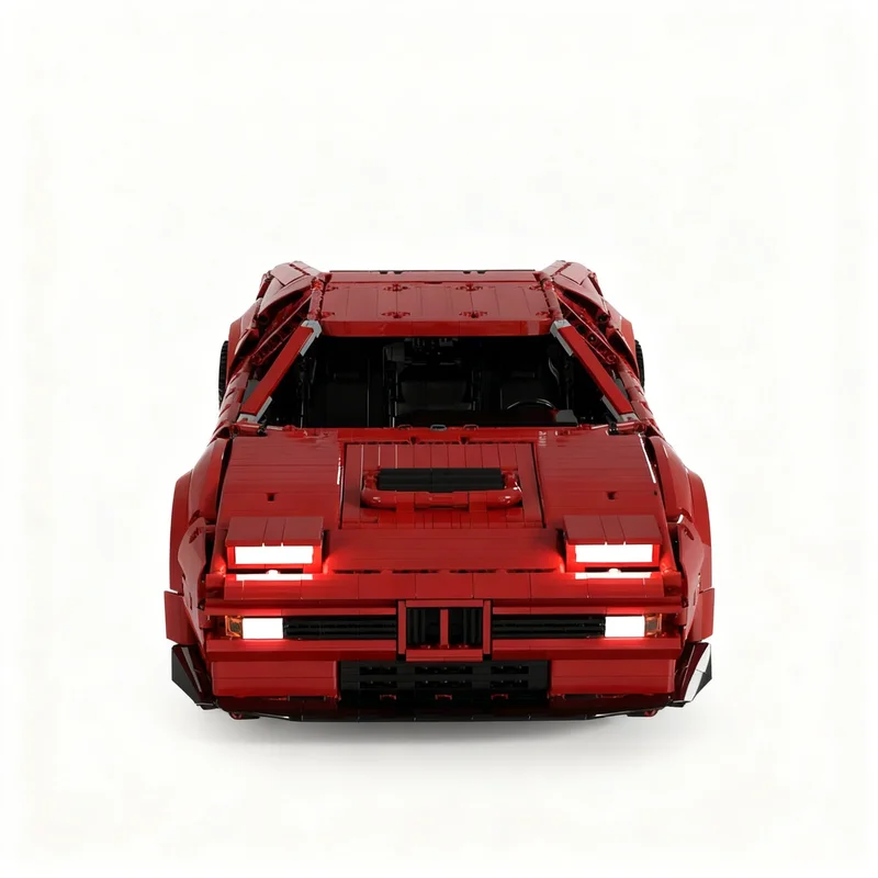 Фото 3064 детали MOC BMW M1 Красный 1:8 Техническая модель Конструктор для детей Развивающая игрушка-головоломка Рождественский подарок №3