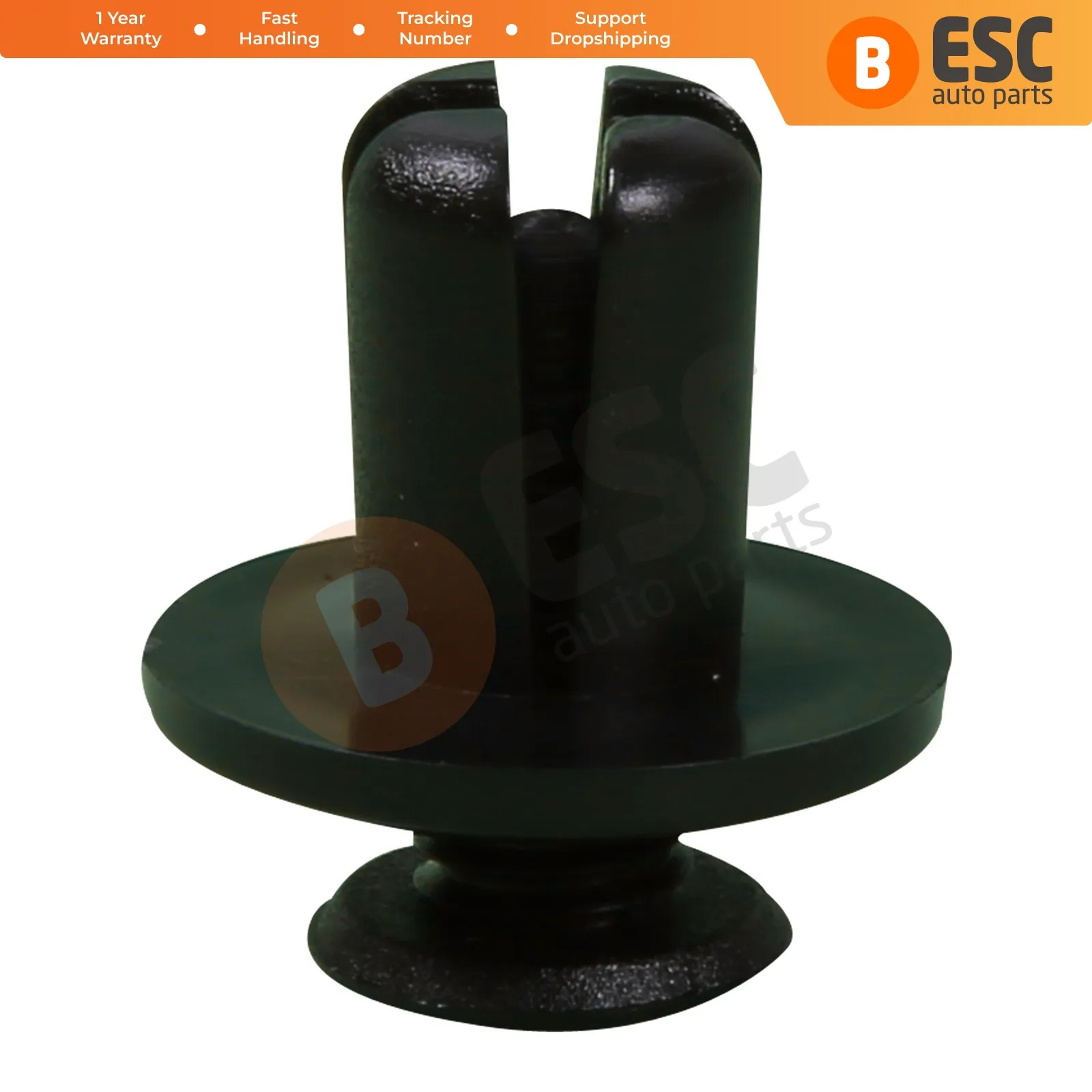 ESC ECF108 10 шт. бампер с нажимным фиксатором черного цвета для Hyundai 86590-28000 KIA 0G03250037A Mazda B092-51-833 Ford MB-455-56143