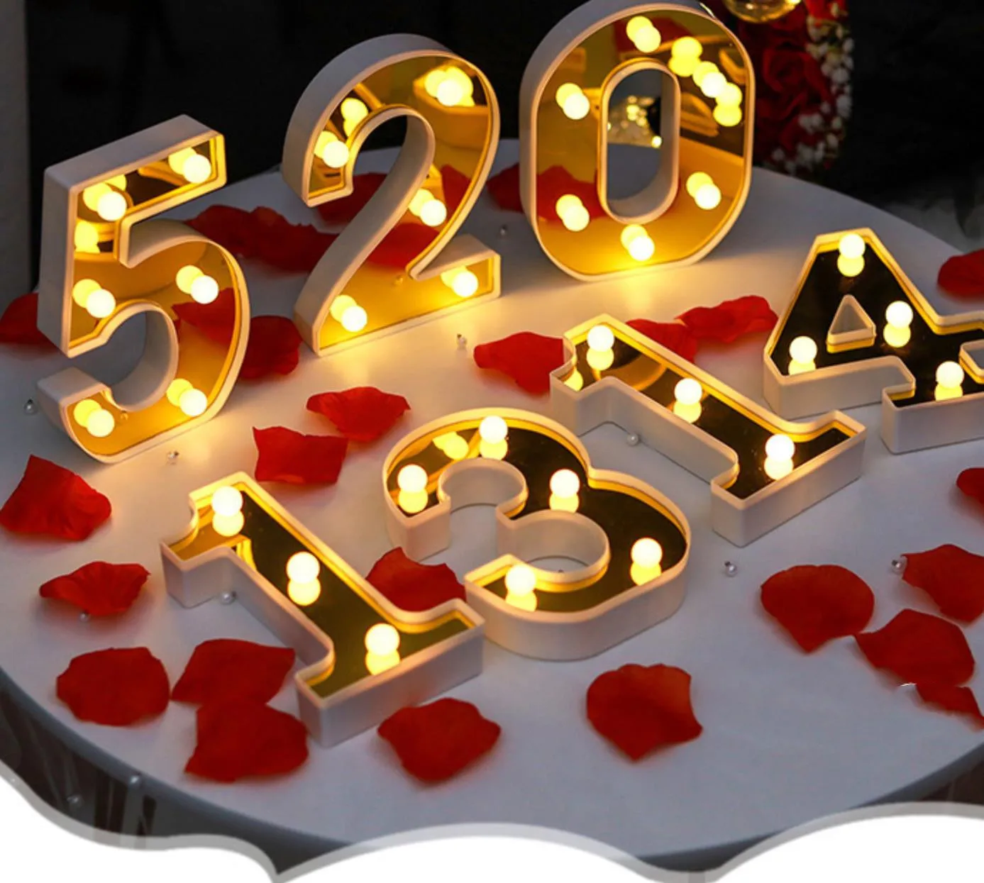 

Ins English letter light LED modeling light night light