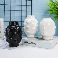 nordic creative lips ceramic vase flower arrangement pot home office bar bookstore decoration crafts ornaments