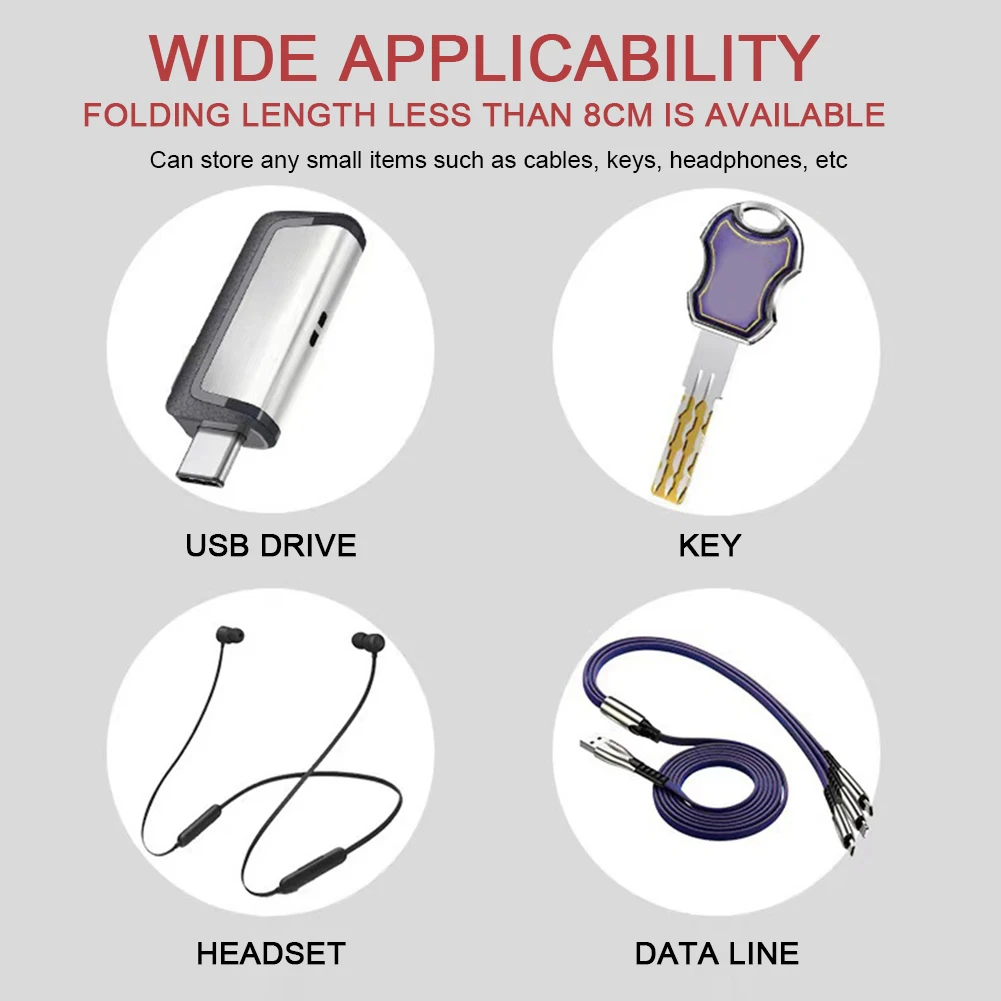 Силиконовый Органайзер Для Кабеля Передачи Данных Портативная