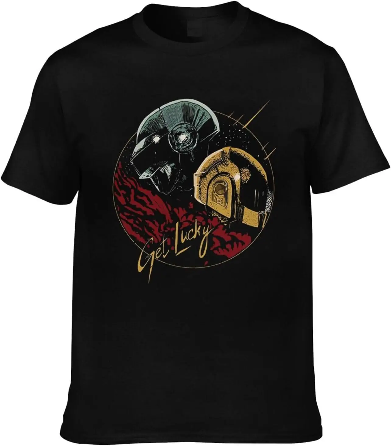 Рубашка Daft Music Punk мужская персонализированная футболка с коротким рукавом модные