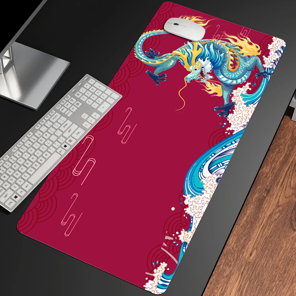 

Large Game Mouse Pad Chinese Dragon Gaming Accessories HD Print Office Computer Keyboard Mousepad XXL PC Gamer Laptop Desk Mat