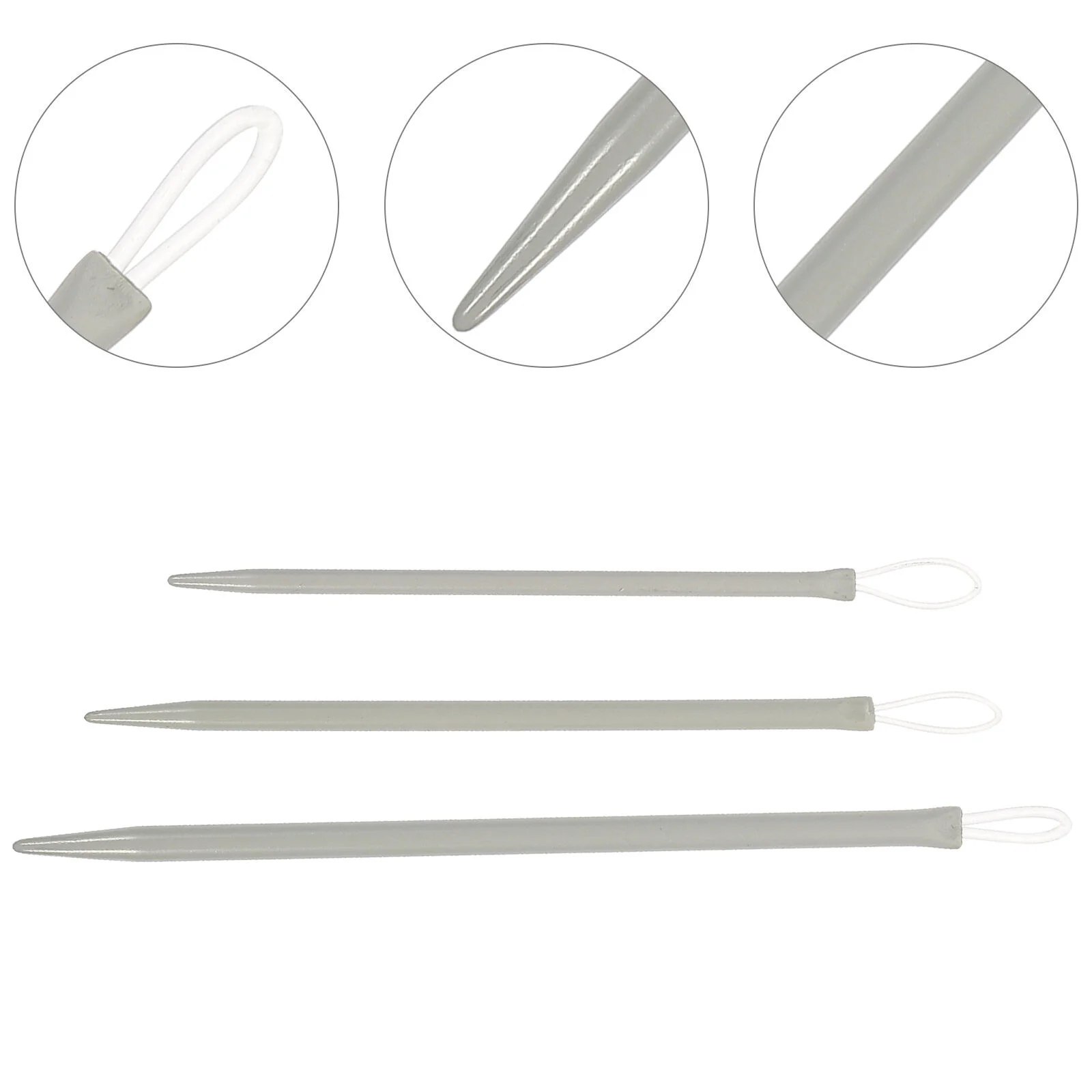 

6 Pcs Needle Threader Sewing Wool Threading Tool Apparatus Supplies Household Crochet Outfitss Inserter Plastic Knitting
