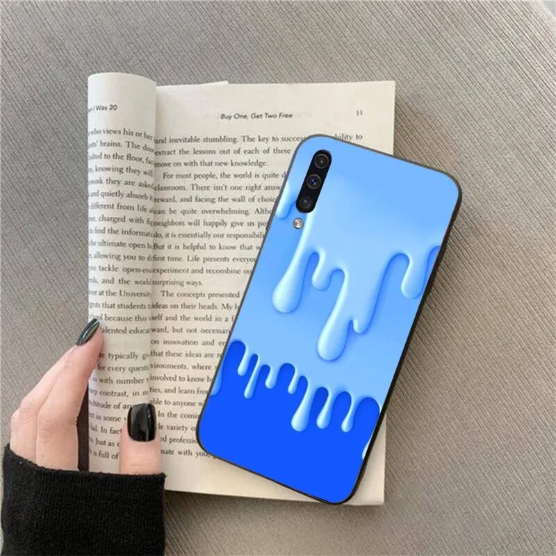 Чехол для телефона с рисунком плавильного мороженого Samsung Galaxy S6 S7 S8 S9 S10 S21 S22 Plus