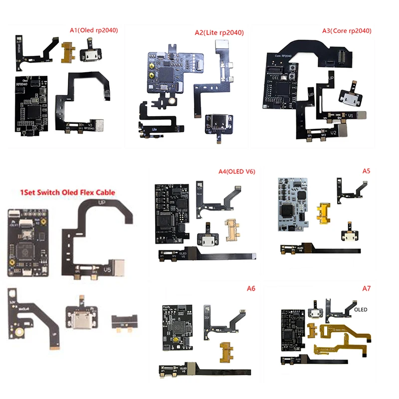 

Hot Sale 1set Upgradable Flashable For NS Switch Cable/for Switch Oled/ Lite/ Core/OLED V6 Core Chip rp2040