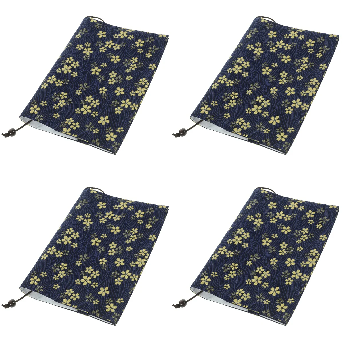 

4 Pack Handmade Cloth Book Cover Covers Decoration Reusable Hardback Notebook A5 Size Hardcover Textbook Protective Washable