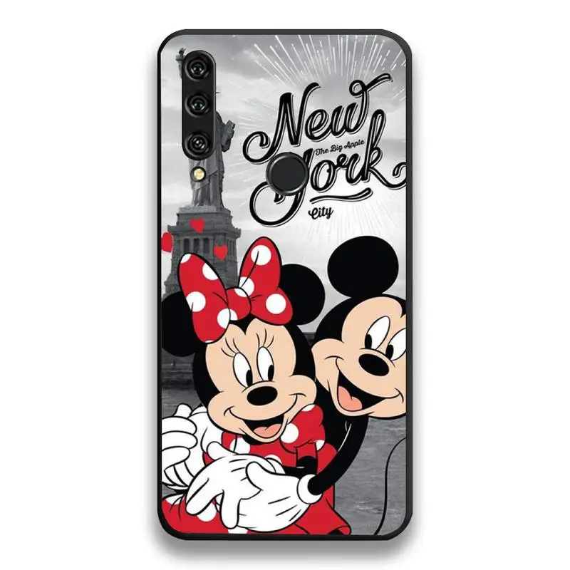 Чехол для телефона с изображением Микки и Минни Маус Huawei Y6P Y8S Y8P Y5II Y5 Y6 2019 P Smart Prime Pro