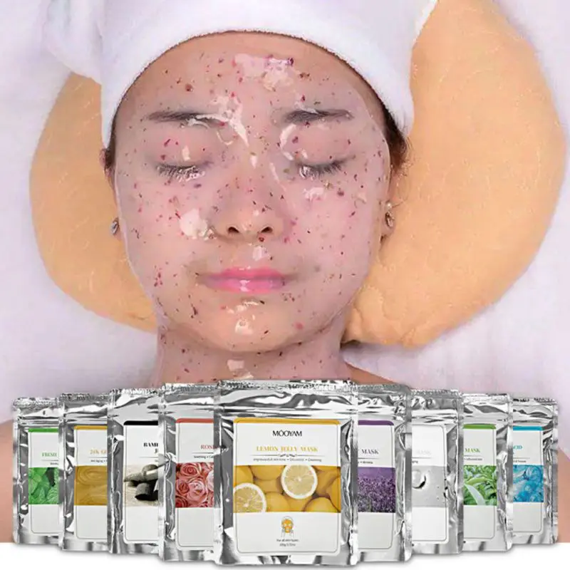 

100g DIY SPA Beauty Salon Home Use Whitening Moisturize Rose Gold Peel Off Modeling Facial Soft Hydro Jelly Crystal Mask Powder