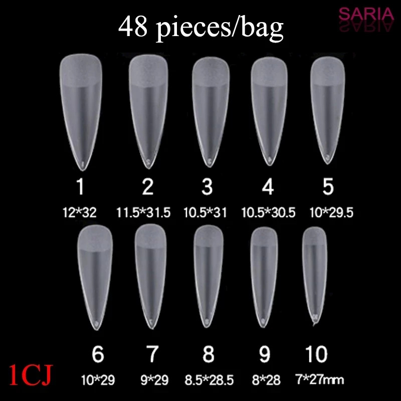 48 штук товара тонкая лестница в форме миндаля с длинным наконечником короткая