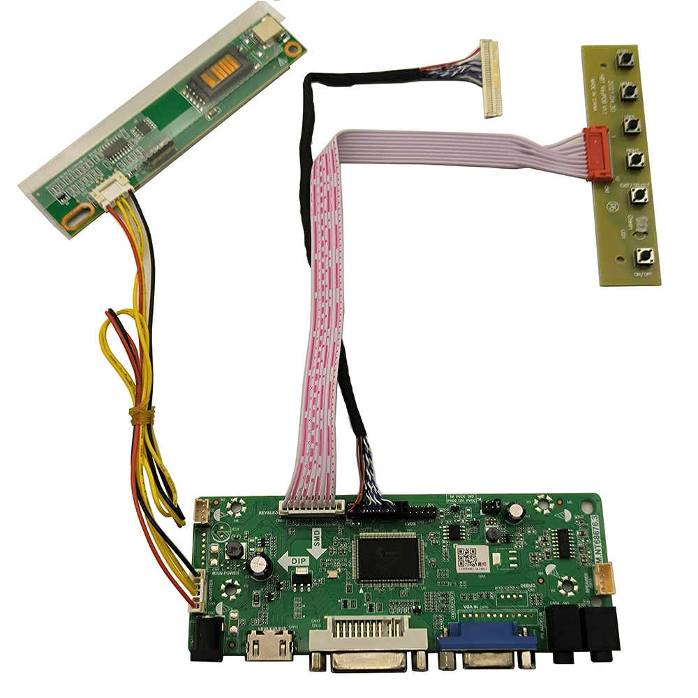 

New M.NT68676 Contorll Board Kit for LTN184HT01-A01 LTN184HT01-A02 HDMI+DVI+VGA LCD LED Screen Controller Board Driver