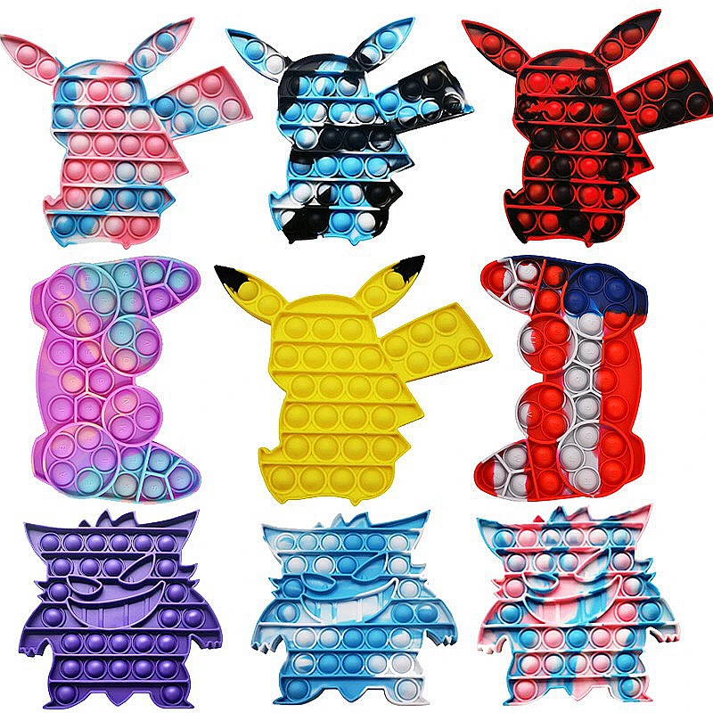 

Игрушка-антистресс Pop Pikachu, пузырьковая сжимаемая игрушка для снятия стресса с аутизма