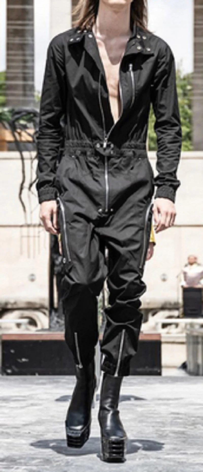 

Ro Rick Casual Oversized Metal Black Shorts pants trousers Streetwear Hip Hop Owen for Men Women DRKSHDW