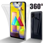 Чехол на весь корпус 360 для Samsung M12 M22 M51 M31S M30S M21S M02 A01 M01 Core, двойной прозрачный чехол для Galaxy A52s A02S A03S A51 A71 A72
