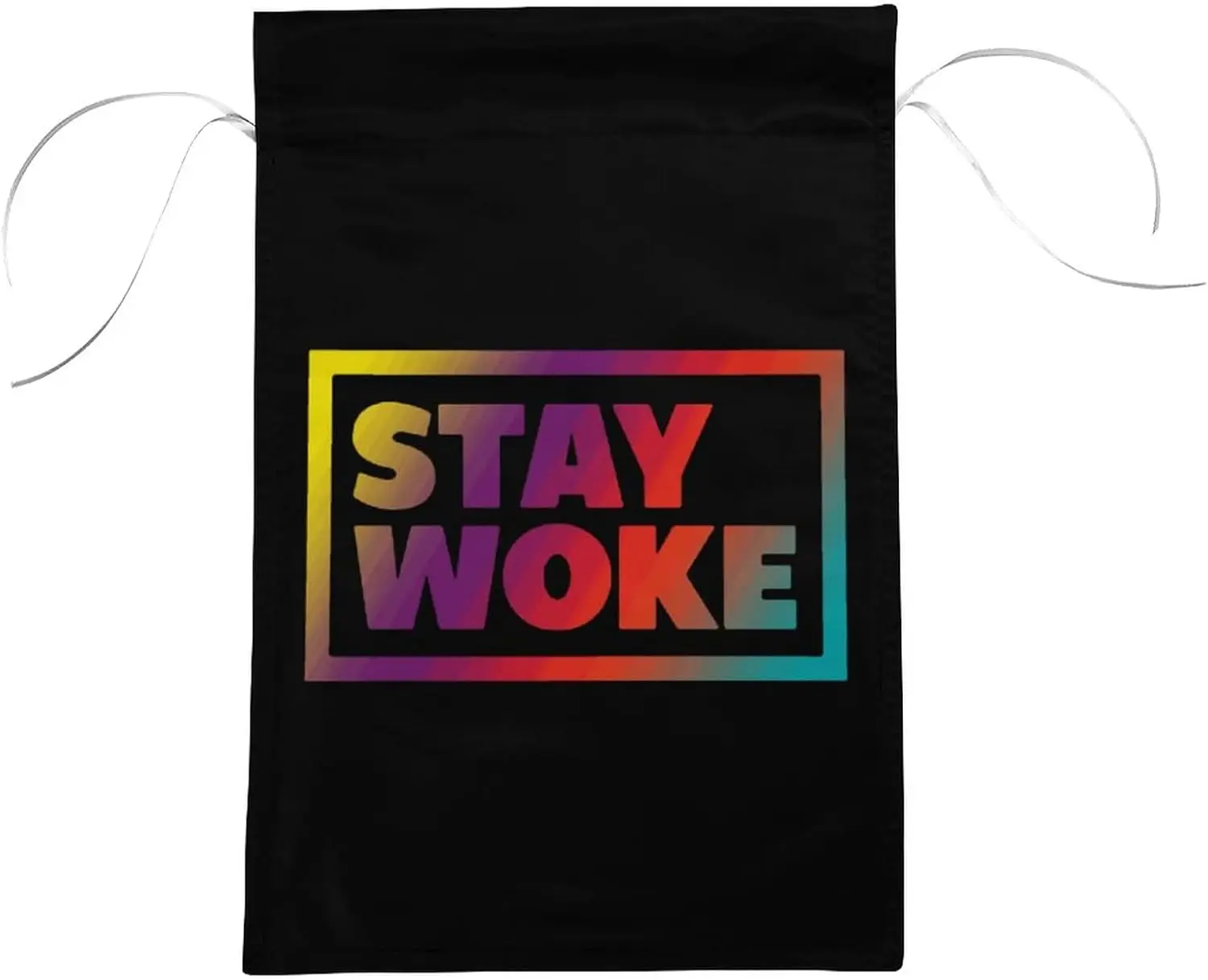 Забавные садовые флаги Stay Woke двухсторонний флаг приветствия двор фермерский дом