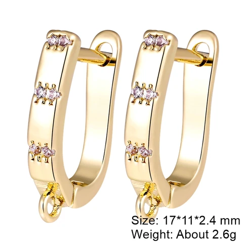 Juya Антиаллергенные медные крючки для сережек