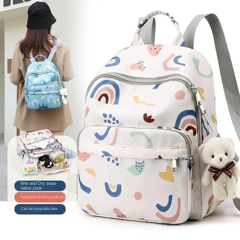 

New Backpack Multi-pocket Outdoor Storage Backpack Multifunctional Portable Thermal Insulation Mommy Bag backpacks