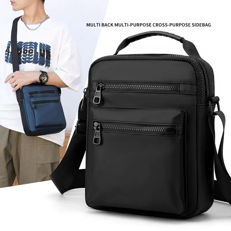 Men's Crossbody Bag Multi-compartment Waterproof Commuter  Sports Outdoor Casual Shoulder Bag For Men Nylon