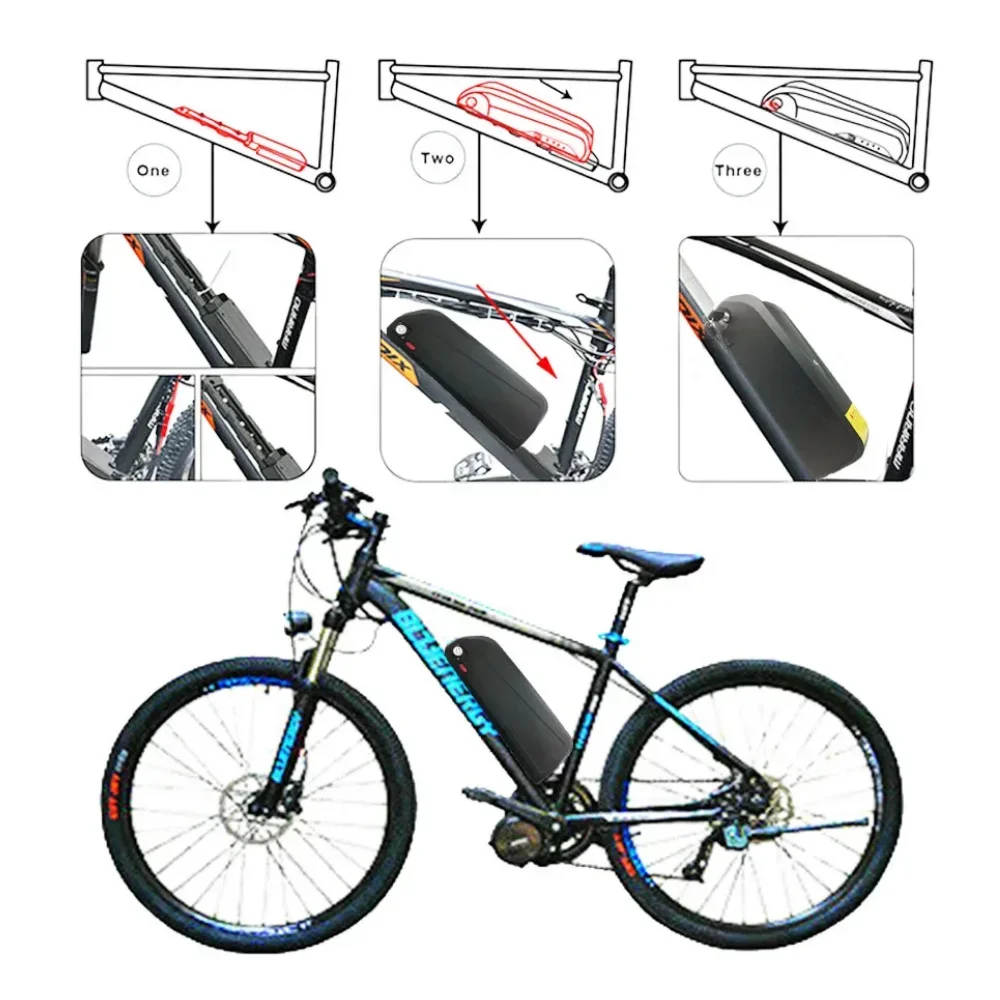 Аккумулятор 48 В 30000 мАч для велосипеда Hailong G80