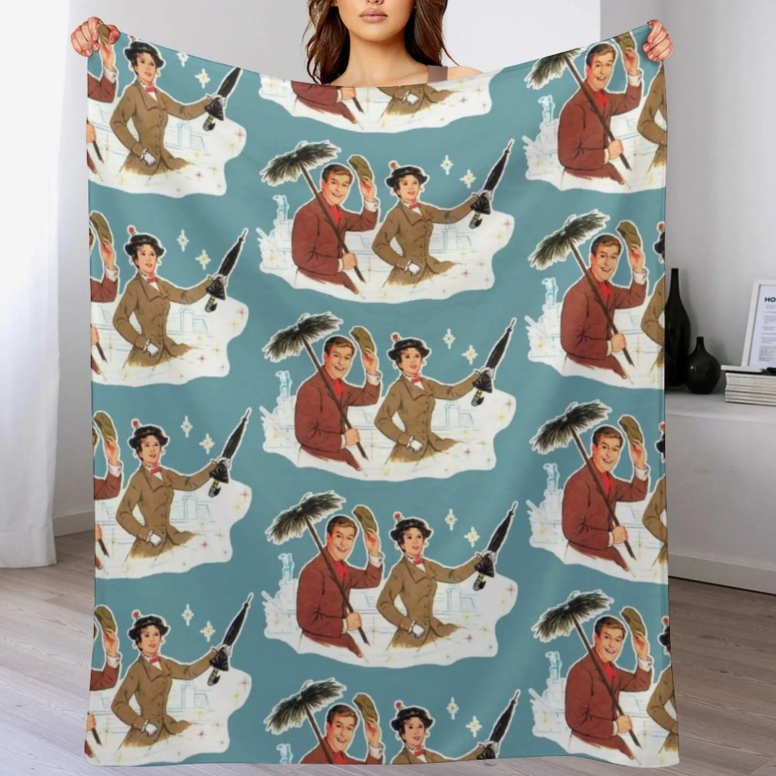 Одеяло Мэри Поппинс и Берт Retros туристические одеяла