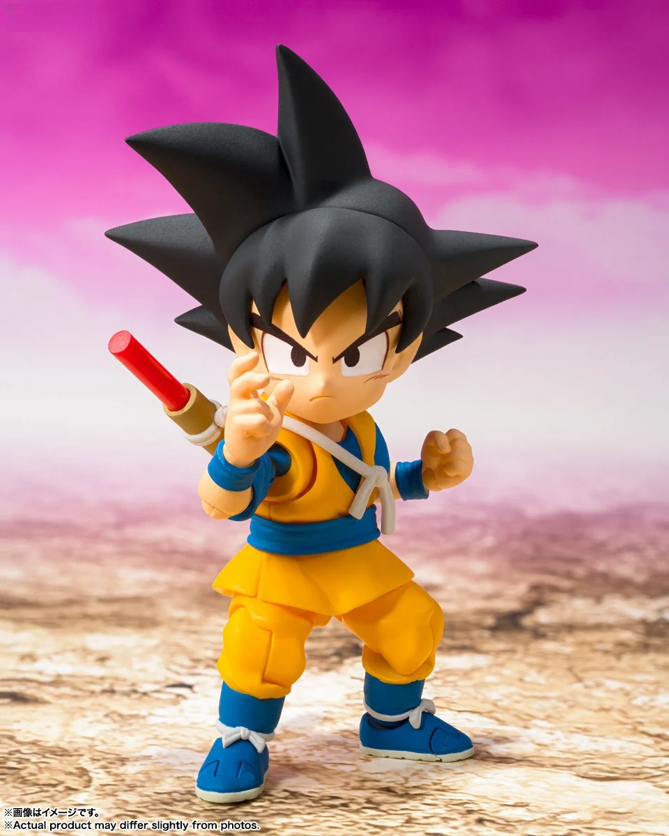 В наличии оригинальные Bandai S.H.Figuarts Dragon Ball Goku (MINI) DAIMA аниме фигурки ПВХ