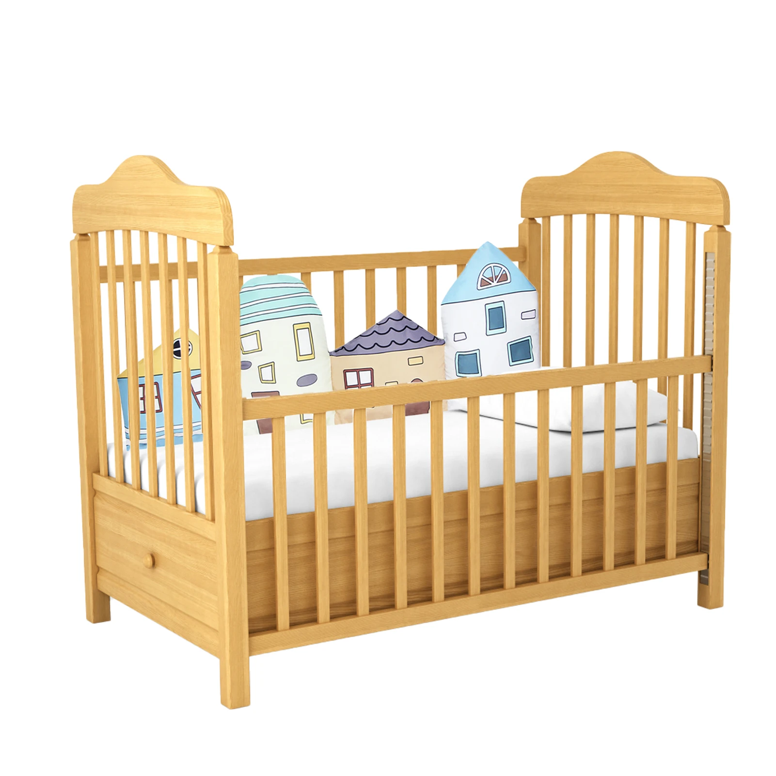 

Baby Bumper Pads For Crib Breathable Pure Cotton Soft Thick Liners Set Padded Safe Breathable Bed Protective Pads Guards With