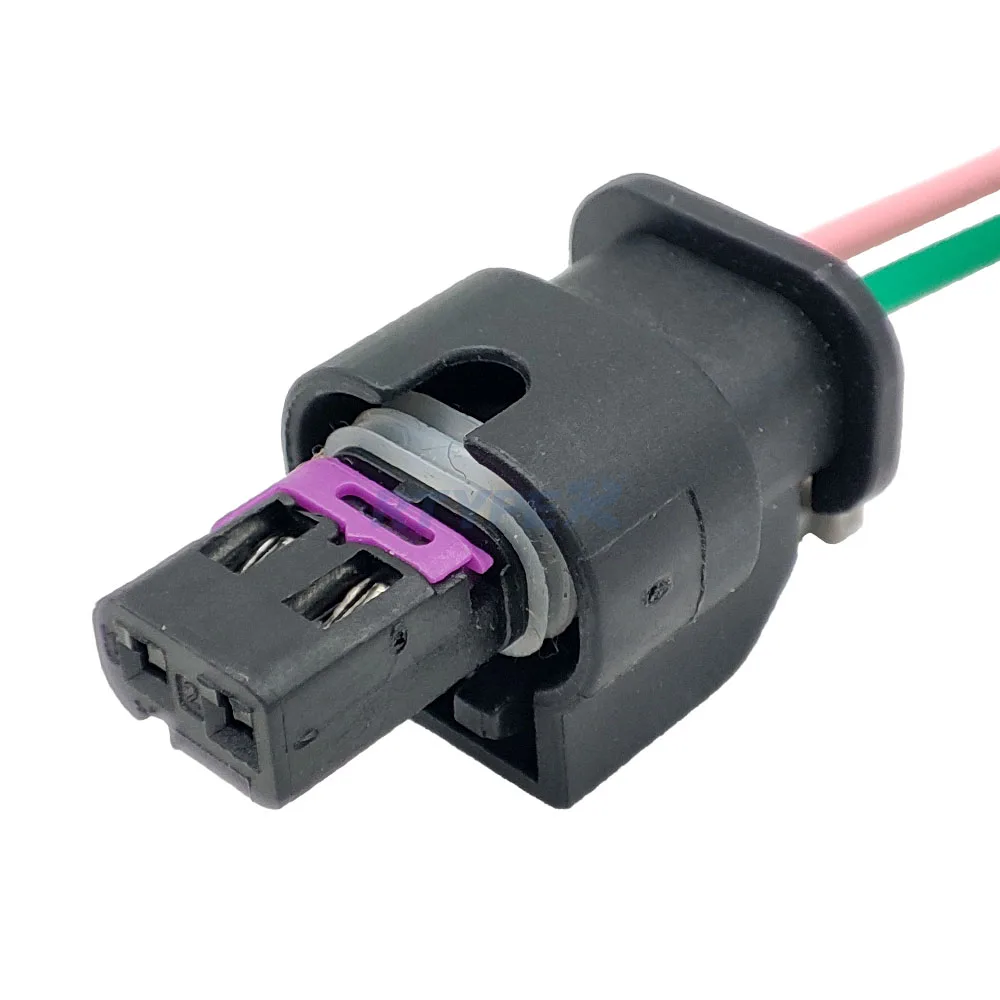 

1 комплект для 2-контактного разъема автомобильного топливного инжектора, водонепроницаемые Ударные датчики, вилки 0-2112986-1 1-1718643-1 4F0973702 4F0 973 702-23